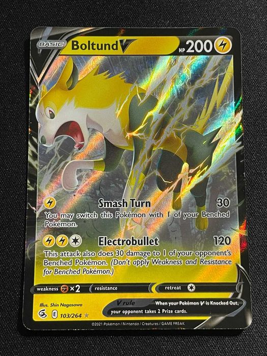 Carta Pokémon Boltund V 103/264 Fusion Strike