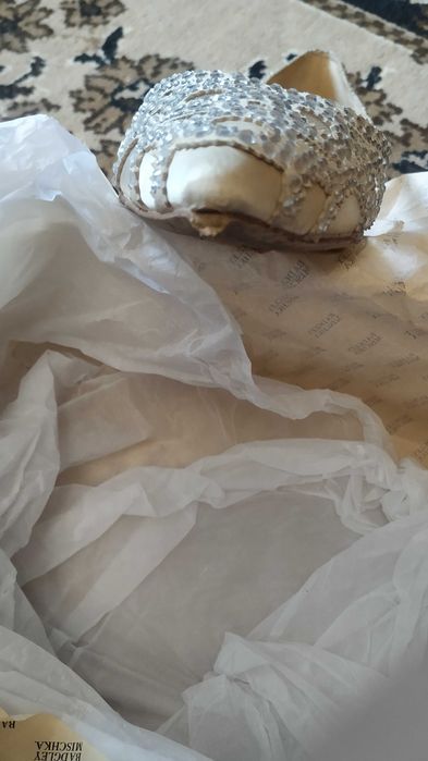 Свадебные женские туфли на плоской подошве Badgley Mischka, цвет слоно