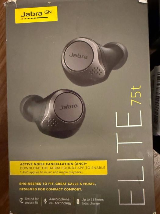 Auscultadores Jabra Elite 75t - Graves Potentes