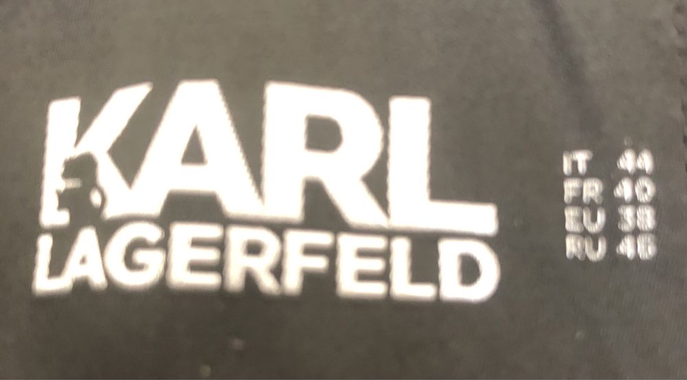 • KARL LAGERFELD - Nowa Kurtka Ramoneska - 100% Naturalna Skóra - r. M