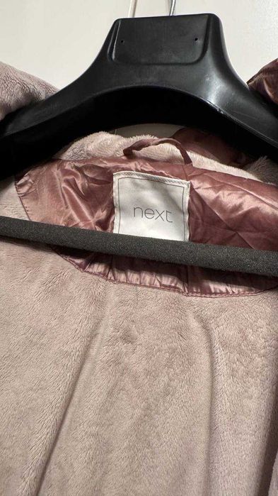 теплий пуховик/пальто NEXT з капюшоном