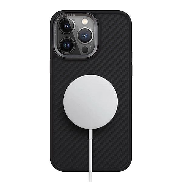 Etui UNIQ Keva Magclick Charging do iPhone 15 Pro - czarne