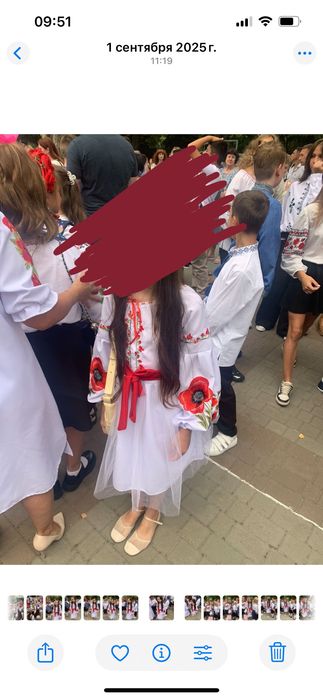 Продам платье вышиванка 134 на девочку