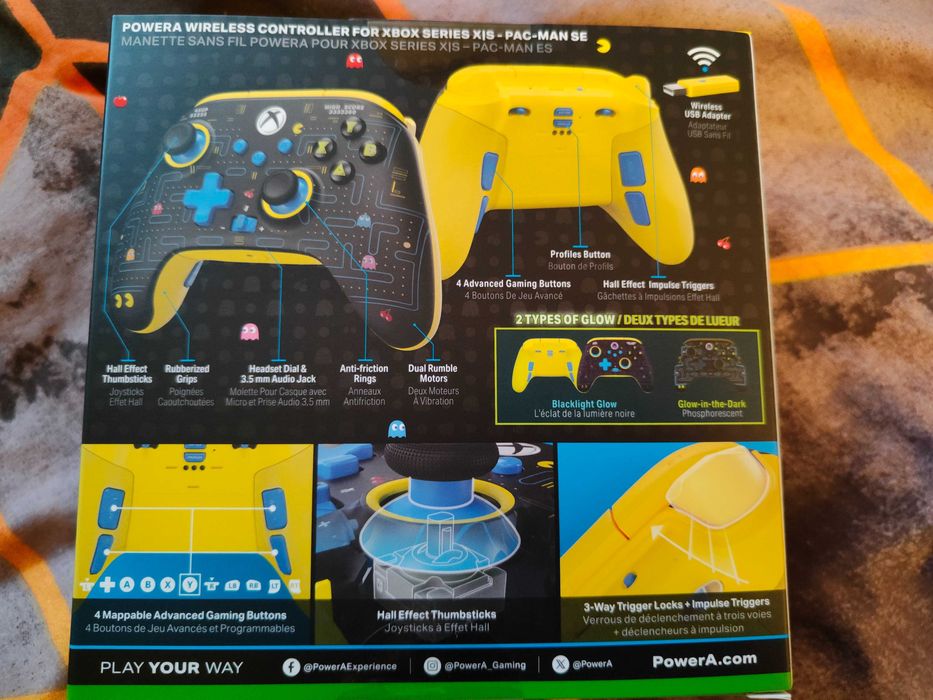 Pad Xbox Pc PowerA Wireless Controller for Xbox Series X|S - Pac-Man