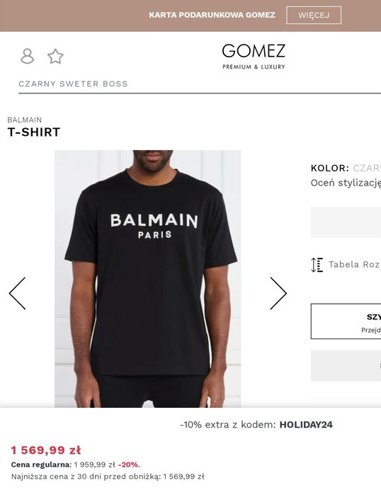 Oryginalna Balmain M  Promocja