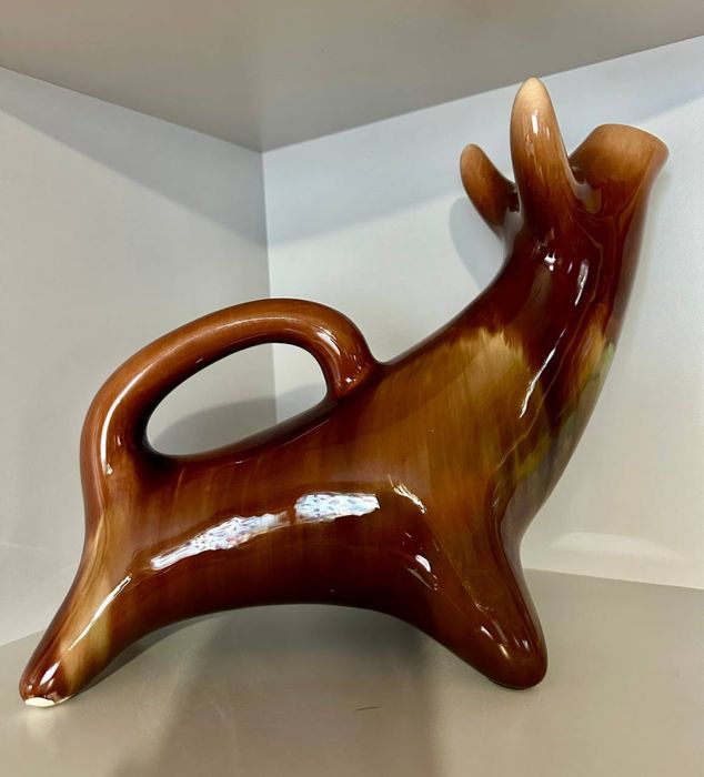 Васильківська майоліка , обливна кераміка штоф, посудина ,кувшин Бик