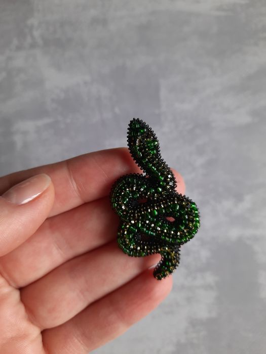 Брошка змія. Символ 2025 р. Подарунок. Новий рік. Брошь змея. Сувенір