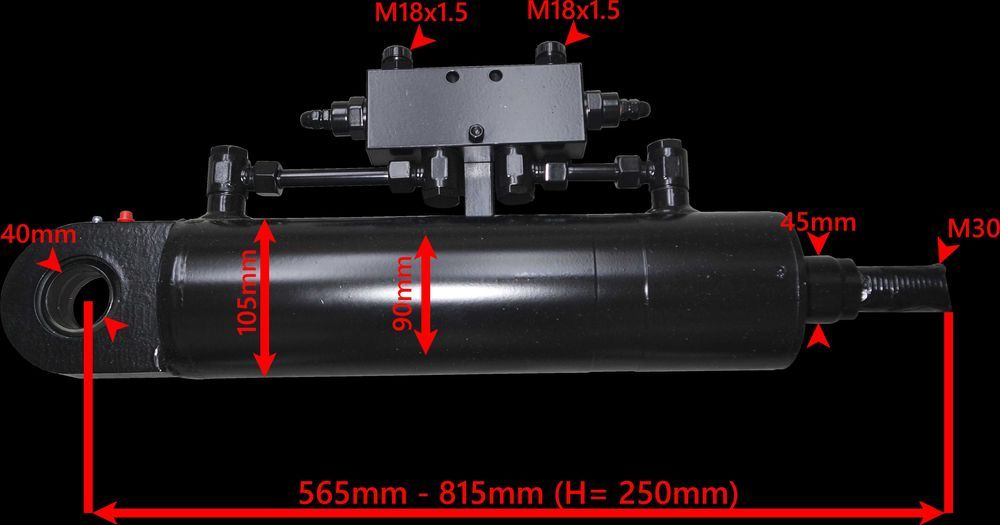 Siłownik Hydrauliczny TŁOK SMT2ST 90x45 SKOK 250 [2967]