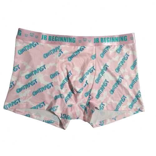 Delikatne bokserki z modnym nadrukiem M