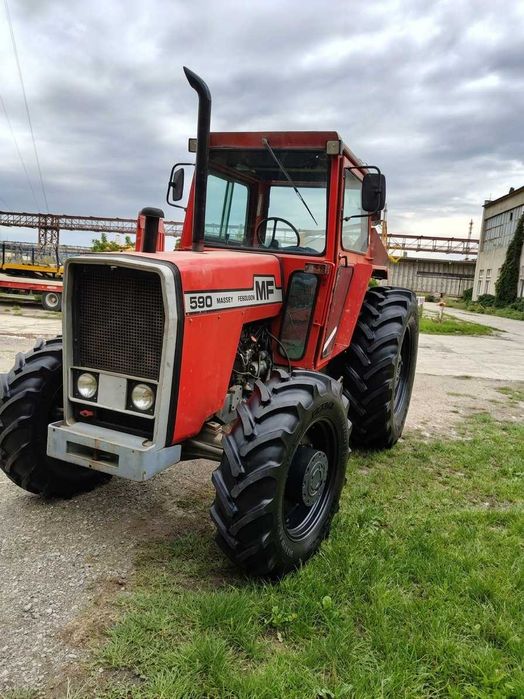 Ciągnik rolniczy Massey Ferguson 590, stan igła w oryginale, garażowany, pracował w transporcie, MF 4x4, NIE Zetor, Ursus, Belarus, New Holland