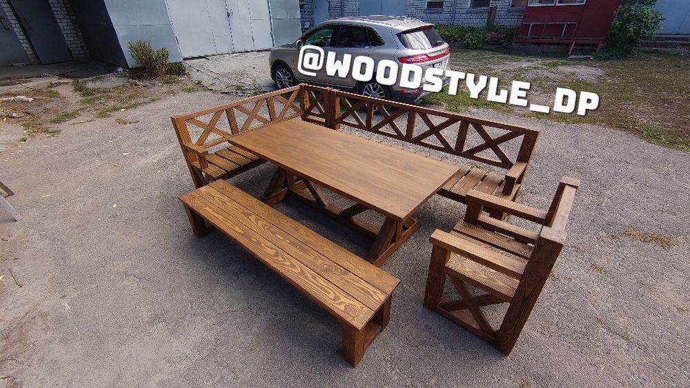 Садовая мебель. Садові комплекти . Уголок.  Стол. Loft