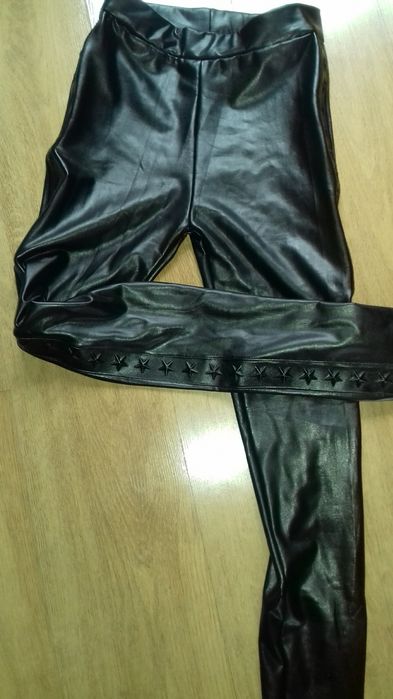 Nowe legginsy rozmiar M eko skóra