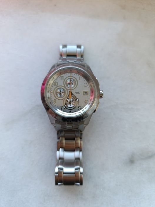 Швейцарський годинник Swatch automatic chronograph Sapphire Swiss Made