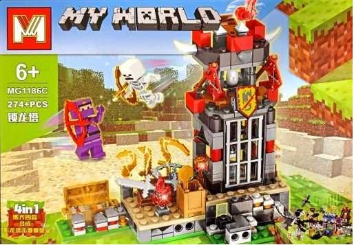 Klocki Konstrukcyjne Minecraft My World Forteca 274+ elementów