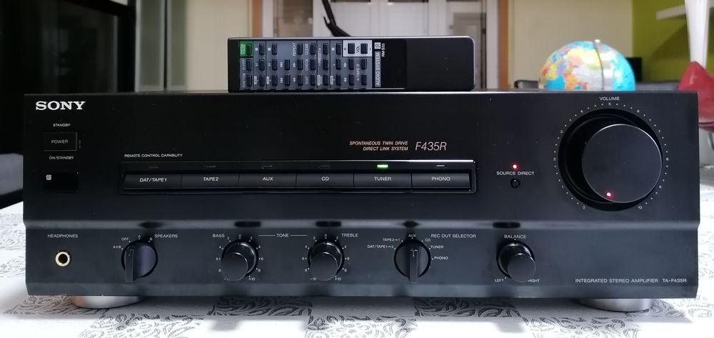 Amplificador Sony TA-F435R, Em Excelente Estado, Com Comando