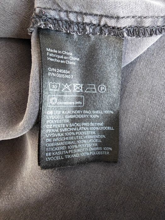 H&M sukienka tunika damska Boho haft lyocell szara rozmiar 46, xxxl