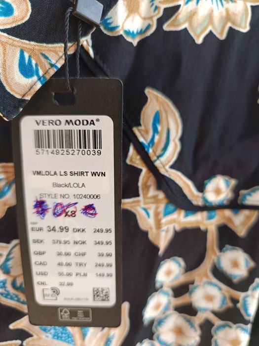 Camisa qualidade "Vero"XS .Nova