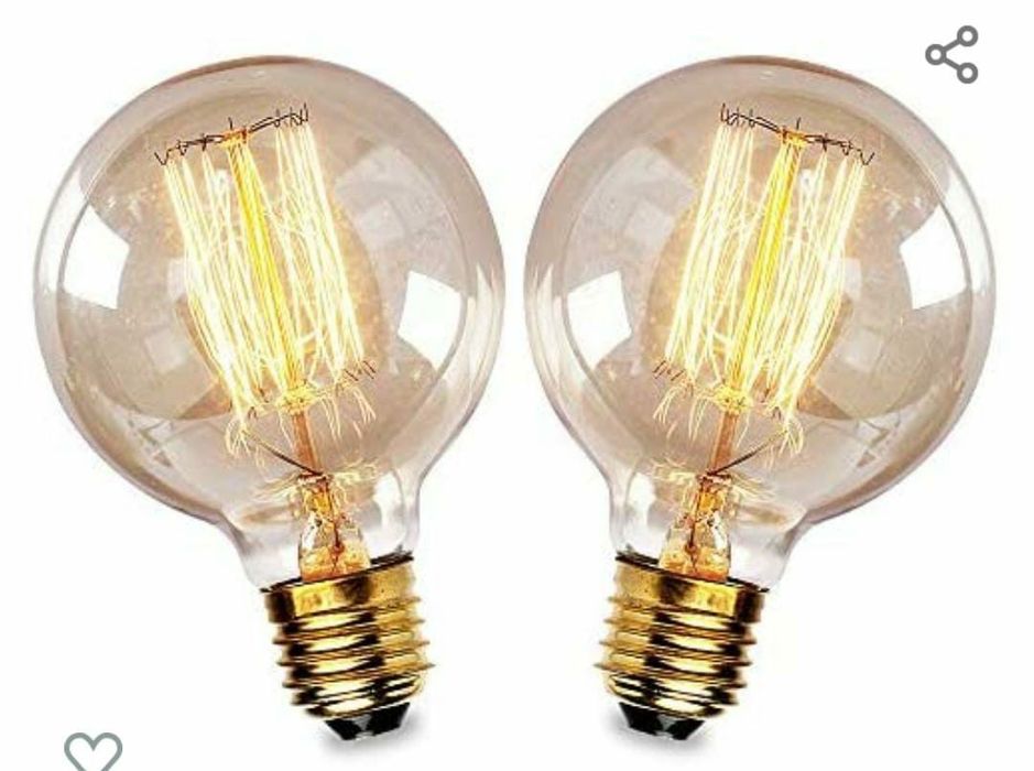 Vendo lâmpada efeito vintage