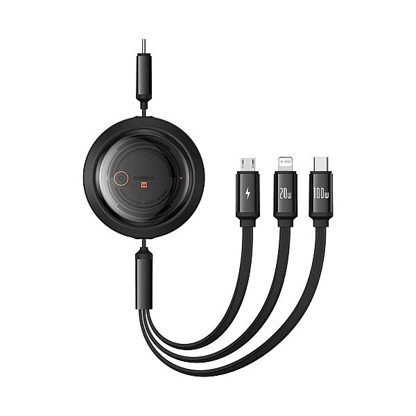 Kabel Baseus Free2Draw CB zwijany USB-C - Lightning / USB-C / micro US