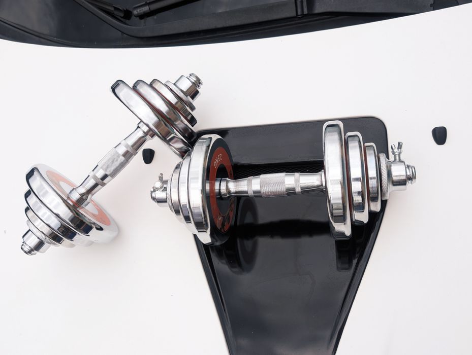 Гантели наборные 20 кг, 15 кг/гантелі набірні хромовані