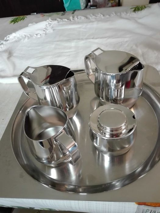 Conjunto Chá/Café INOX novo