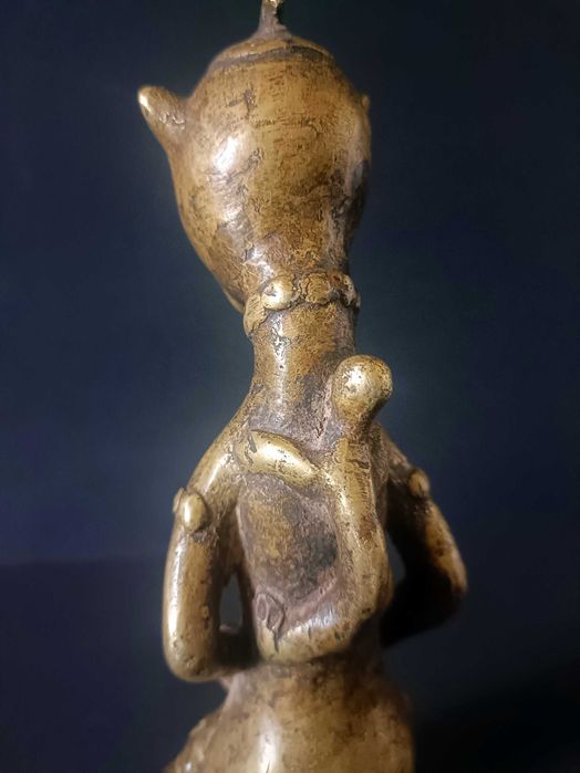 Figura afrykański brąz - Kamerun - Vere - Nigeria - Wosk tracony