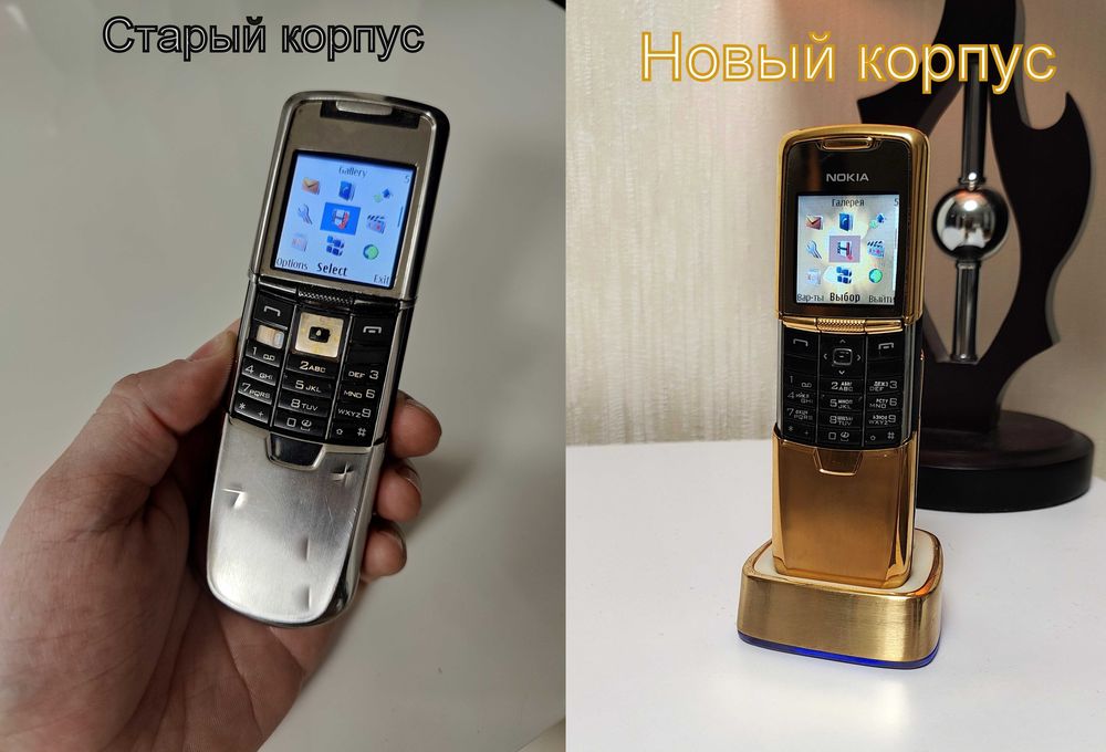 НОВЫЕ корпуса Nokia 8800 CLASSIC GOLD/8800d Sirocco/8800e1 Carbon Arte