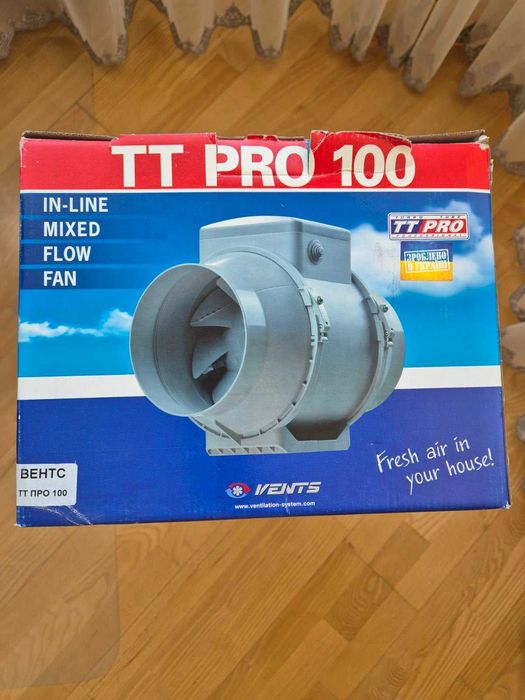 Новый канальный вентилятор Вентс ТТ ПРО 100 (Vents TT Pro 100)