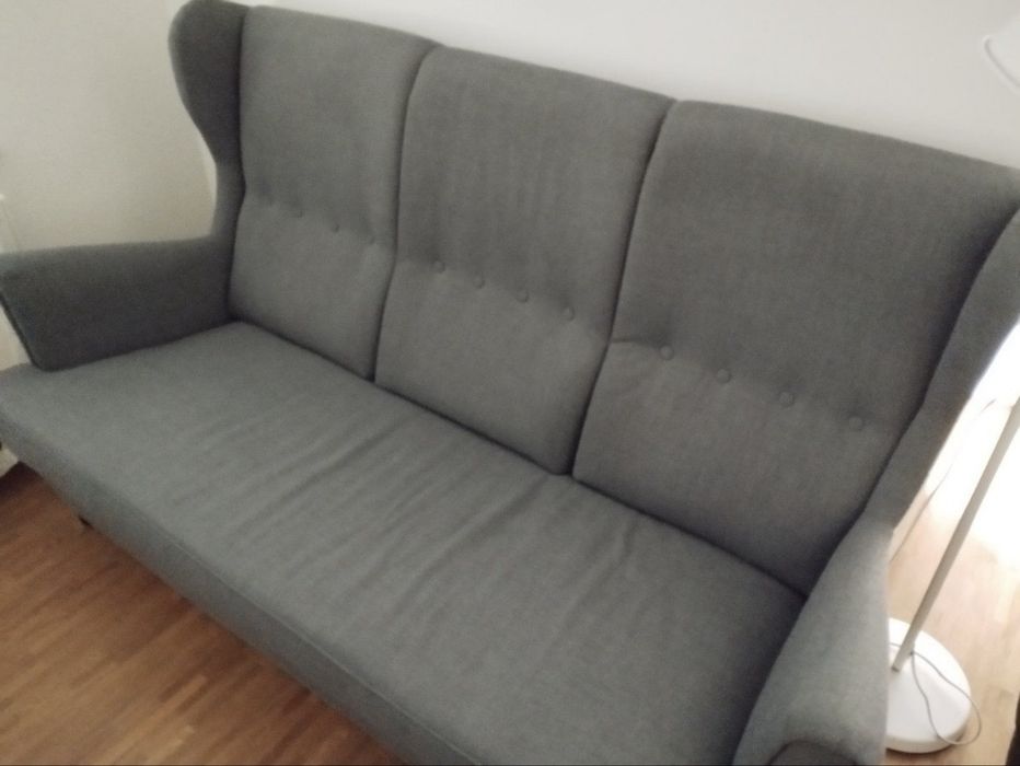 Sofa IKEA STRANDMON 3-osobowa szara