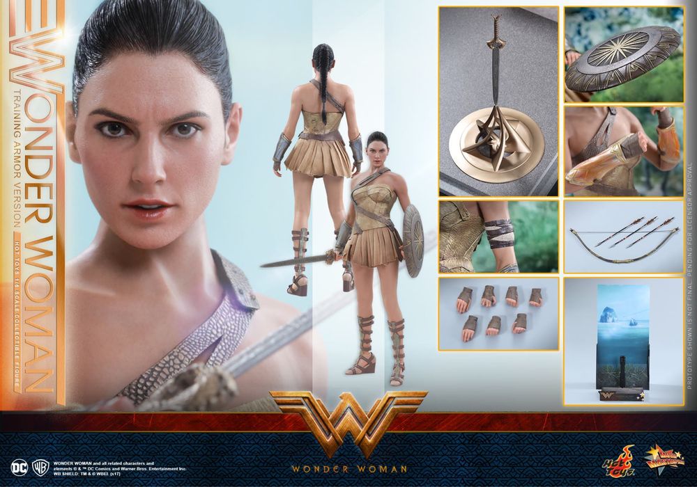 Фигурка 1/6 hot toys mms424 WONDER WOMAN (TRAINING ARMOR VERSION)