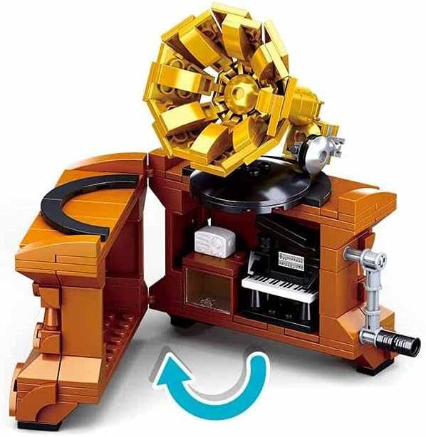 Конструктор Лего Lego  Sluban Creator Antique Граммофон Шарманка Патеф