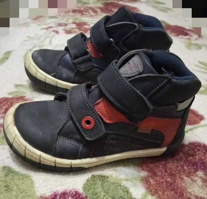 Кожаные кросы хайтопы Lasocki на липучках,орто босоножки, термо сапоги