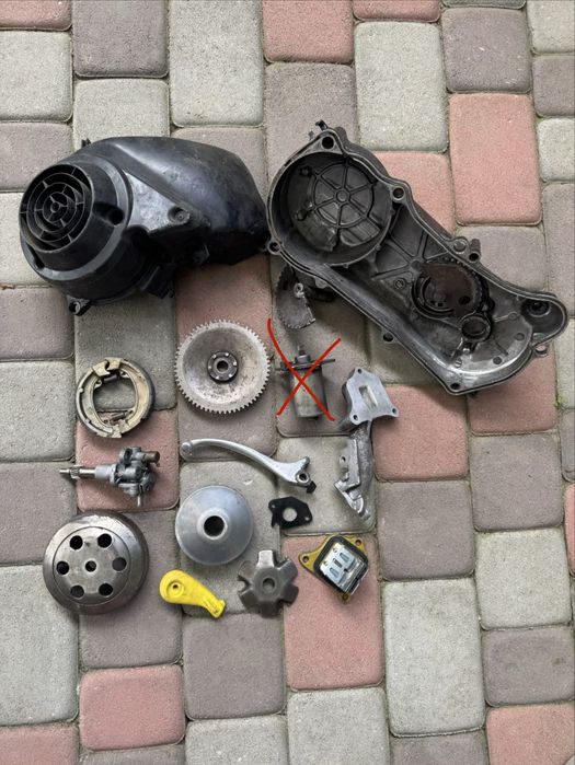 Запчастини хонда діо 34 запчасти хонда дио. Варіатор, обдув, колокол, ответка, маслонасос, колектор впускний, пластик