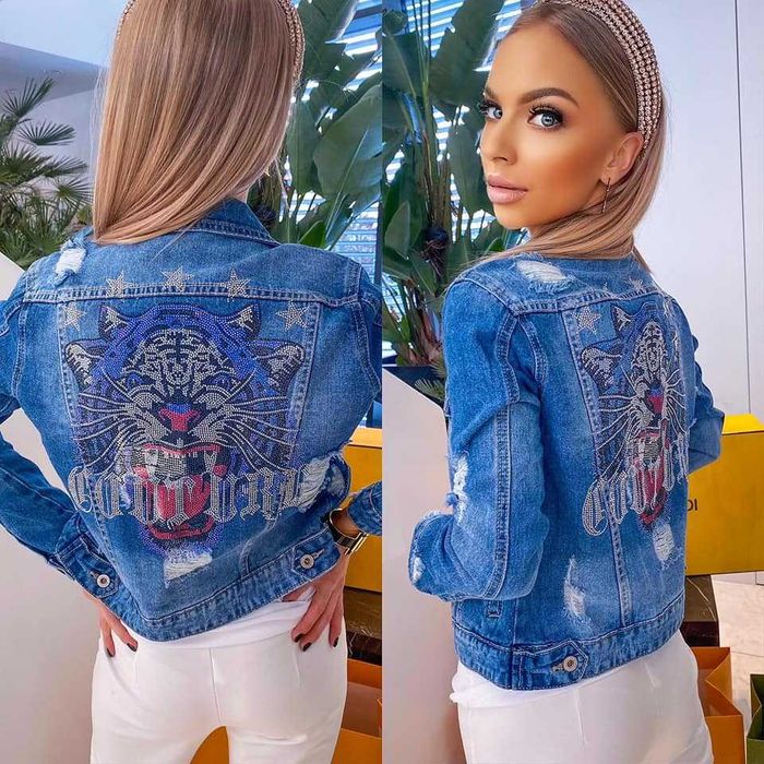Kurtka jeansowa XS