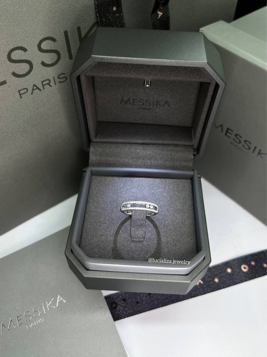 Золотое кольцо Baby move pave с бриллиантами 0.25ct