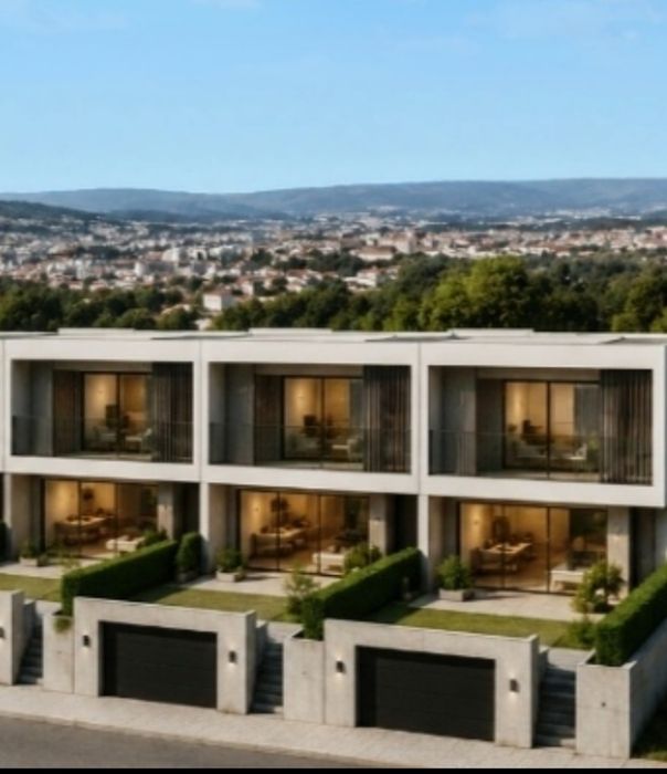 Vendo terreno  urbano para construção de moradia individual ,2 geminadas em PH, ou 3 em Banda em PH , Turiz Vila Verde Braga , exeles vistas P. Braga
