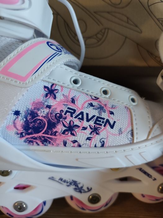 Nowe rolki regulowane Raven Meia 31-35 kółko LED