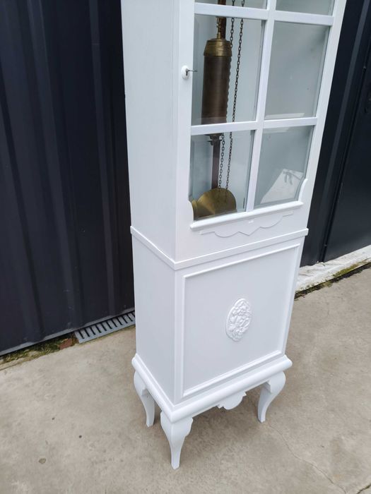 Zegar ludwik stojący biały po renowacji