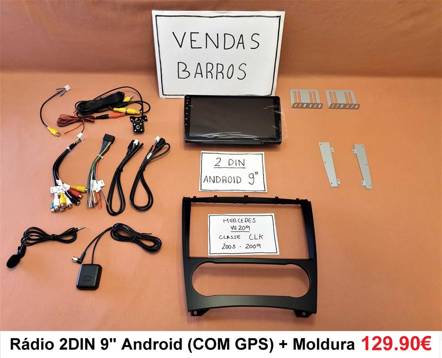 Rádio 2DIN Mercedes CLK • Android GPS • W209 • CLK200 CLK230 CLK270
