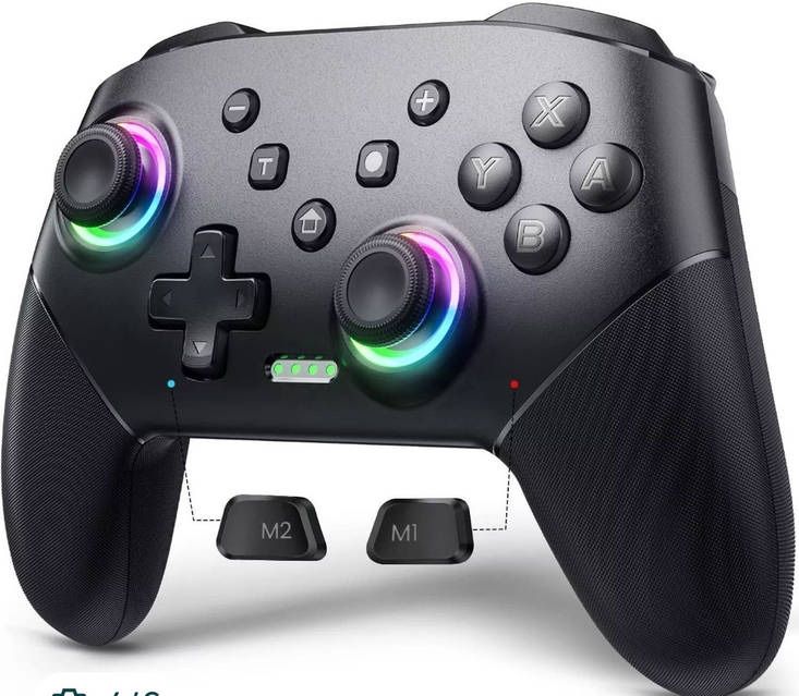 Геймпад VOYEE S08 Wireless – RGB подсветка, программируемые кнопки (Nintendo Switch 1/2/PRO/IOS/PC/Android)Gamepad gaming Джойстик