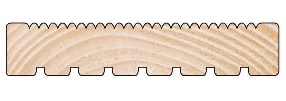 Deska tarasowa świerk 27x145 mm - dł. 420 cm Ryfel i Gładka