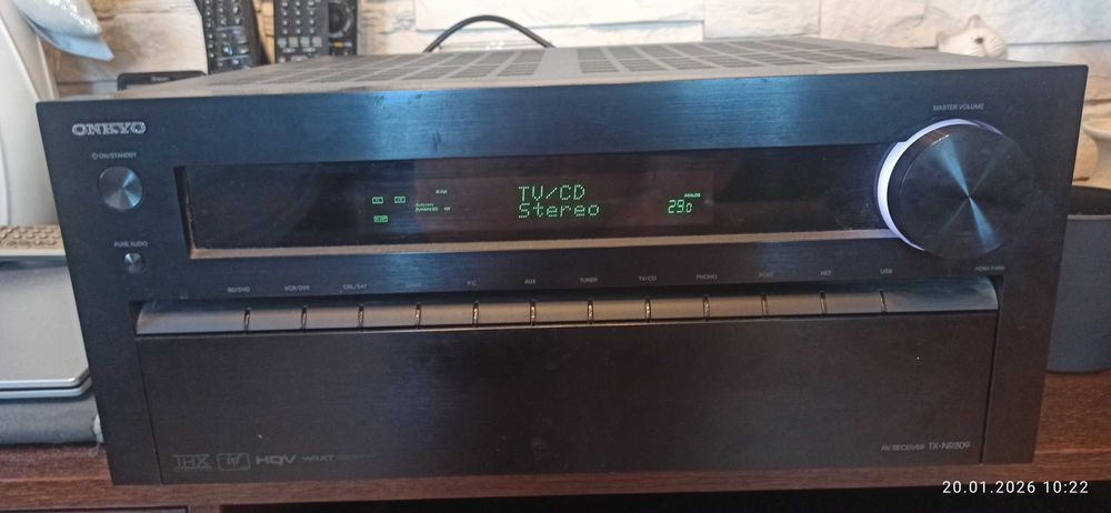 Amplituner kina domowego Onkyo TX NR 809  7.2 kanałowy