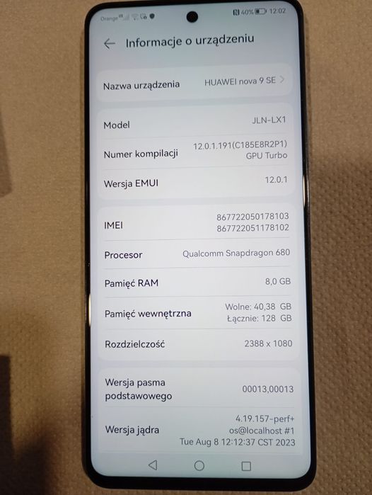 Telefon smartfon Huawei nova 9 SE