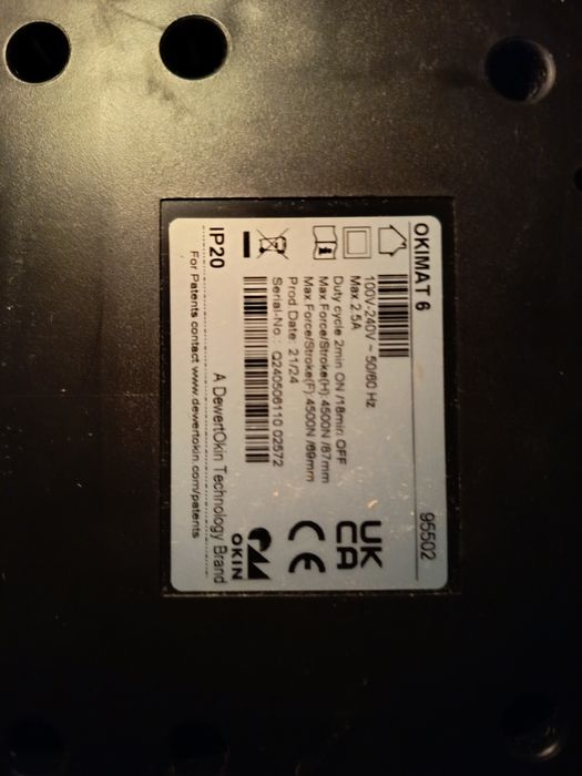 Motor para cama elétrica / articulada com comando Okimat 6