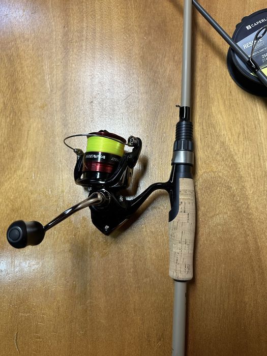 Cana de pesca 2.10 + Carreto + Amostras