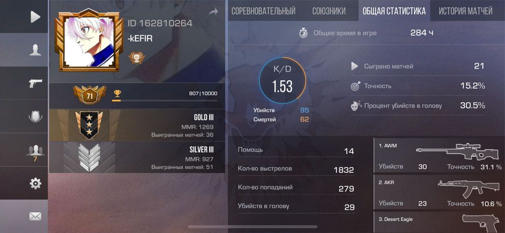 Аккаунт в стендов