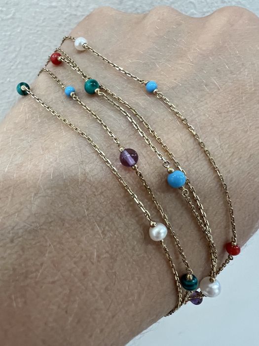 Золотой браслет Sova желтое золото 585 проба