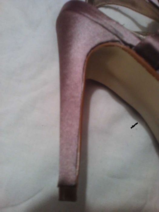 oryginalne! buty szpilki  satynowe- cyrkonie (wesele) 6,5-39/40