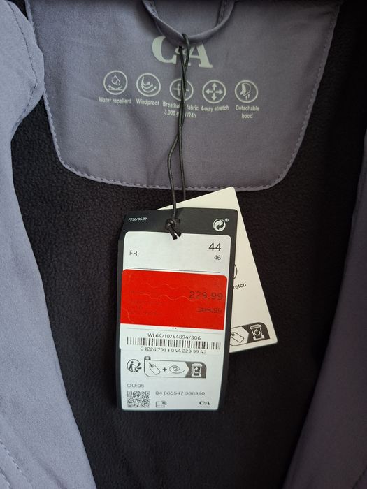 NOWA Kurtka Softshell C&A z metką 
r. 44 (XL/XXL)
