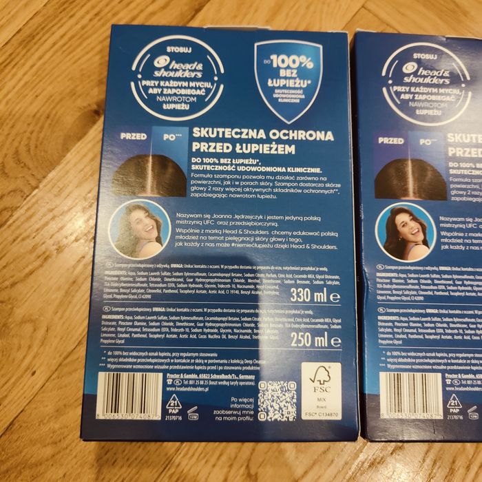 Szampony Head & shoulders 4 razy